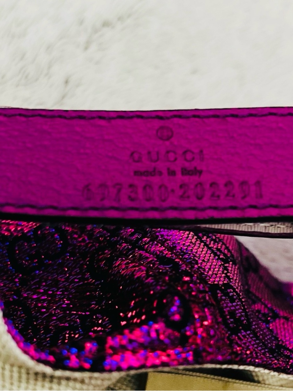 Authentic Gucci Metallic GG Logo Baseball Cap - Picture 7 of 9